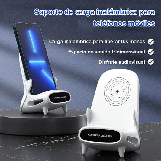 Soporte de carga inalámbrica rápida para teléfono móvil vertical de escritorio - COMPRA 2 ENVÍO GRATIS