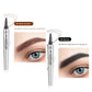 Lápiz de cejas 3D Waterproof Microblading 4 Fork Tip Tattoo Pencil