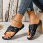 49% de descuento Sandalias planas ligeras de estilo casual con puntera abierta