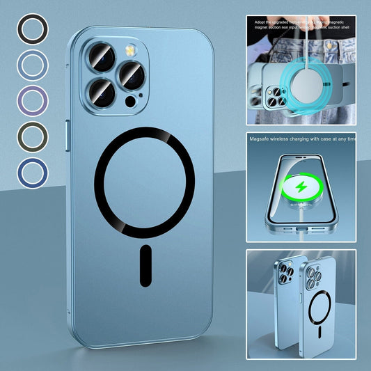 Cargador Magnético Metal Aluminio Bumper Mate Funda Cubierta para iPhone-For iphone