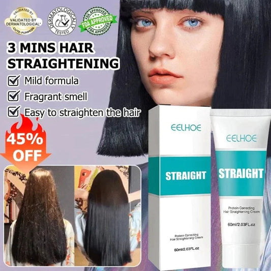 Compre 2 y llévese 1 gratis-Silk and Keratin Treatment Hair Straightening Cream