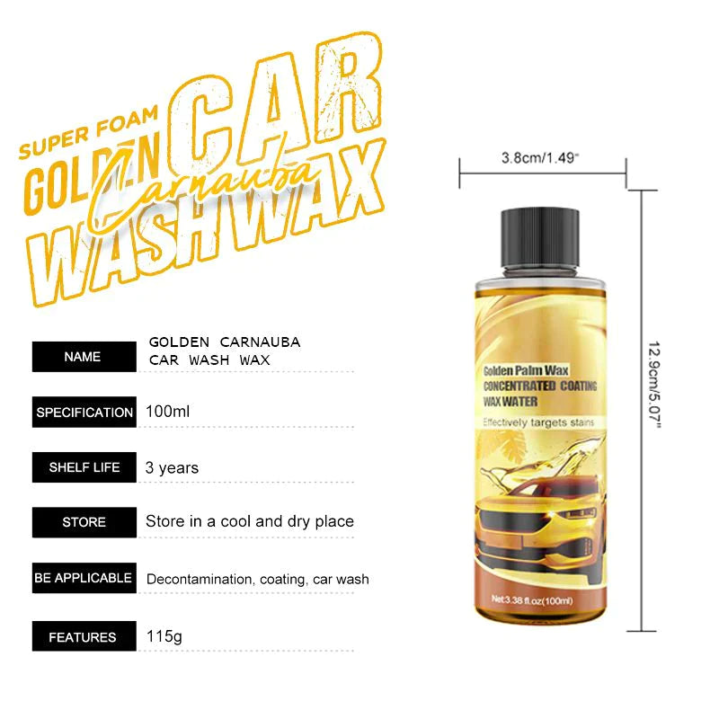 Cera de lavado de autos Golden Carnauba（💥COMPRAR 2 OBTENER 1 GRATIS💥）-7